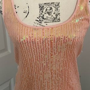 Pretty peachy pink tank top.